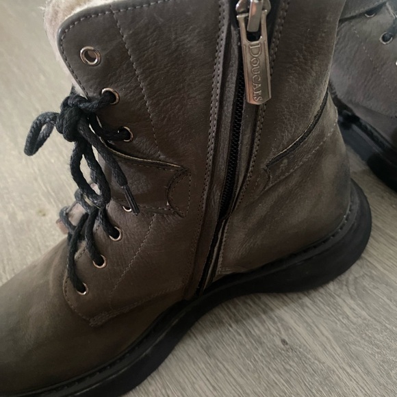 Doucals buckled lace-up leather boots Made in Italy - Picture 5 of 7